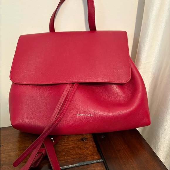 Mansur Gavriel Red Shoulder Bag Luxurious Leather - Picture 2 of 9